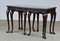 Victorian Nesting Tables in Mahogany, Set of 3 4