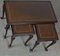 Victorian Nesting Tables in Mahogany, Set of 3, Image 8