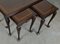 Victorian Nesting Tables in Mahogany, Set of 3 2