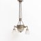Lampada da soffitto Art Déco in metallo e vetro, Francia, anni '30, Immagine 7