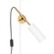 Stav Two Arms Floor Lamp in White Brass by Johan Carpner for Konsthantverk 3