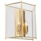 Large Glimminge Wall Lamp in Brushed Brass from Konsthantverk 1