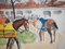 Yves Brayer, Hippodrome d'Auteuil: La Promenade des Chevaux, Aquarelle Originale, Encadrée 7