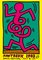 Keith Haring, Swing (Montreux Festival), 20th Century, Silkscreen Poster Prints, Set of 3, Image 2