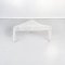 Italian Postmodern Style Outdoor Coffee Table in White Tubular Metal, 2000s 2