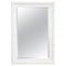 Large Italian Modern Rectangular Mirror with White Wooden Frame, 1990s 1