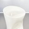 Italian Modern Space Age Stool with Footrest in White Plastic, 1990s 7