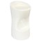 Italian Modern Space Age Stool with Footrest in White Plastic, 1990s, Image 1