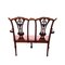 Vintage Chippendale Bench in Mahogany, 1930s, Image 4