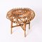 Mid-Century Italian Rattan & Bamboo Ottoman or Stool attributed to Franco Albini, 1960s, Image 12