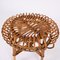 Mid-Century Italian Rattan & Bamboo Ottoman or Stool attributed to Franco Albini, 1960s, Image 4