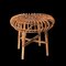 Mid-Century Italian Rattan & Bamboo Ottoman or Stool attributed to Franco Albini, 1960s, Image 9