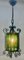 Lámpara colgante Arts & Crafts de vidrio coloreado, años 30, Imagen 9