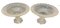Dutch Crystal Footed Bowls with Diamond and Fan Cut, 1860s, Set of 2, Image 1