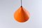 Lampada a sospensione Biljart arancione di Arne Jacobsen per Louis Poulsen, anni '60, Immagine 3
