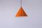 Lampada a sospensione Biljart arancione di Arne Jacobsen per Louis Poulsen, anni '60, Immagine 14