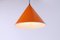 Lámpara colgante Biljart en naranja de Arne Jacobsen para Louis Poulsen, años 60, Imagen 2