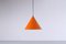 Lampada a sospensione Biljart arancione di Arne Jacobsen per Louis Poulsen, anni '60, Immagine 10
