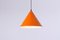 Lampada a sospensione Biljart arancione di Arne Jacobsen per Louis Poulsen, anni '60, Immagine 11