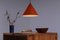 Lampada a sospensione Biljart arancione di Arne Jacobsen per Louis Poulsen, anni '60, Immagine 8