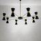 Mid-Century Italian Black Brass Pendant Light, 1950s, Image 3