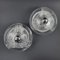 Large German Wave Wall Lights by Koch & Lowy for Peill & Putzler, 1970s, Set of 2, Image 3