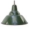 Lampada a sospensione vintage industriale verde, Immagine 1