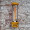 Vintage Industrial Yellow & Clear Glass Tube Pendant Light, Image 6