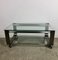 Vintage Table in Brushed Chrome and Aluminum, 1970 1