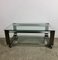 Vintage Table in Brushed Chrome and Aluminum, 1970, Image 1