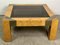 Vintage Coffee Table in Brush and Smoked Glass by Milo Baughman, 1970s, Image 1