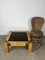 Vintage Coffee Table in Brush and Smoked Glass by Milo Baughman, 1970s, Image 6