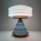 Vintage Blue Table Lamp, Italy, 1980s 6