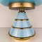 Vintage Blue Table Lamp, Italy, 1980s 4