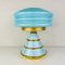Vintage Blue Table Lamp, Italy, 1980s 1
