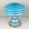 Vintage Blue Table Lamp, Italy, 1980s 2