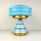 Vintage Blue Table Lamp, Italy, 1980s 11