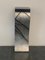 Patinated Silver Leaf Pedestal with Black Lacquered Engraved Lines, Image 2