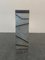 Patinated Silver Leaf Pedestal with Black Lacquered Engraved Lines 6