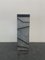 Patinated Silver Leaf Pedestal with Black Lacquered Engraved Lines, Image 10