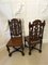 Victorian Carved Oak Hall Chairs, 1860s, Set of 2, Image 3