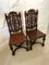 Victorian Carved Oak Hall Chairs, 1860s, Set of 2 2