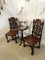Victorian Carved Oak Hall Chairs, 1860s, Set of 2 4