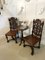 Victorian Carved Oak Hall Chairs, 1860s, Set of 2, Image 4