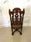 Victorian Carved Oak Hall Chairs, 1860s, Set of 2 9