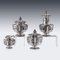 French Silver Tea Service on Tray from Odiot, Paris, 1860s, Set of 5 5