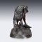 Jules Moigniez, Setter with Hare, 19th Century, Bronze 3