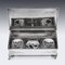 Victorian Silver Inkstand by Robert Hennell, 1850s, Set of 4 11