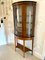 Victorian Satinwood Display Cabinet with Original Painted Decoration, 1880s 4