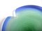 Large Czechoslovakian Glass Bowl in Green and Blue by Rudolf Beranek for Skrdlovice, 1960s 6